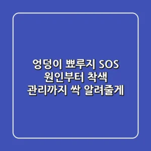 엉덩이 뾰루지 SOS! 원인부터 착색 관리까지 싹 알려줄게