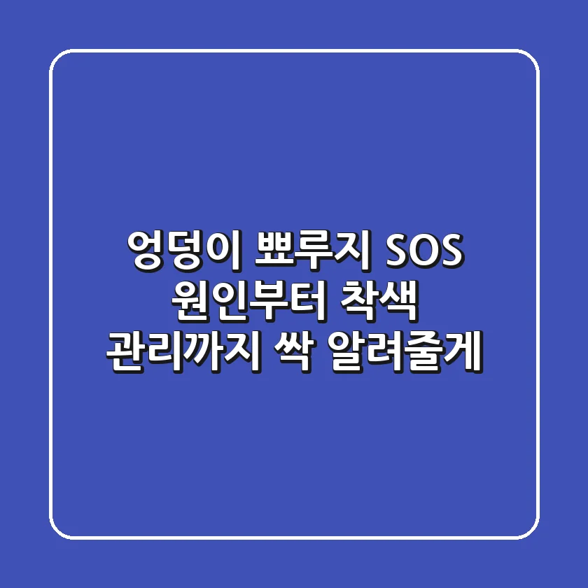 엉덩이 뾰루지 SOS! 원인부터 착색 관리까지 싹 알려줄게