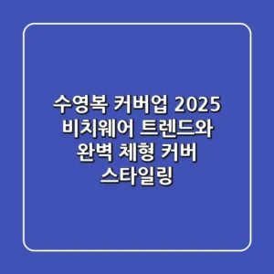 수영복 커버업, 2025 비치웨어 트렌드와 완벽 체형 커버 스타일링!