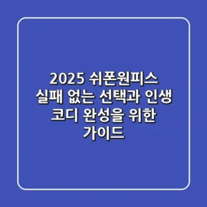 2025 쉬폰원피스: 실패 없는 선택과 인생 코디 완성을 위한 가이드