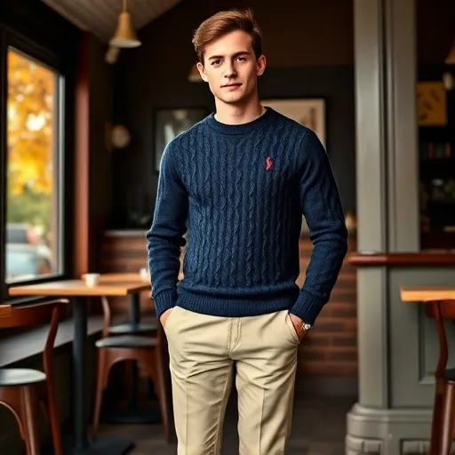 체형 & TPO 맞춤 폴로 꽈배기 니트 코디, 실패 확률 제로!