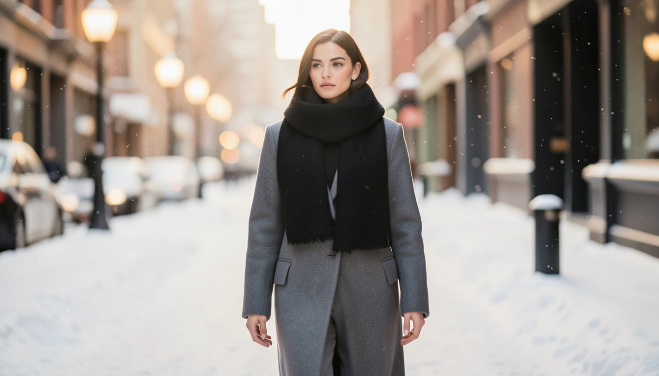 2025 아크네 블랙 목도리, 완벽 코디 스타일링 팁