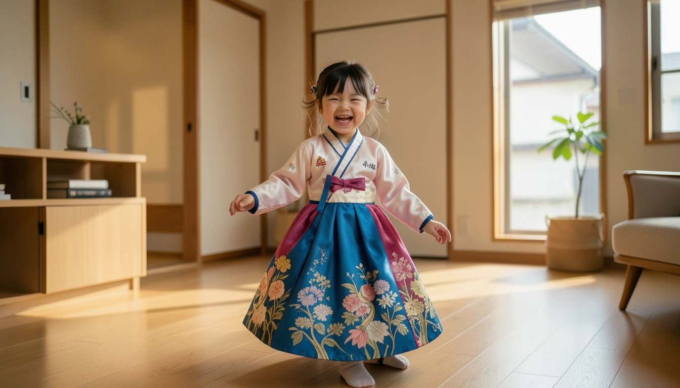 아가명주 한복, 우리 아이에게 편안할까? 활동성 꿀팁!