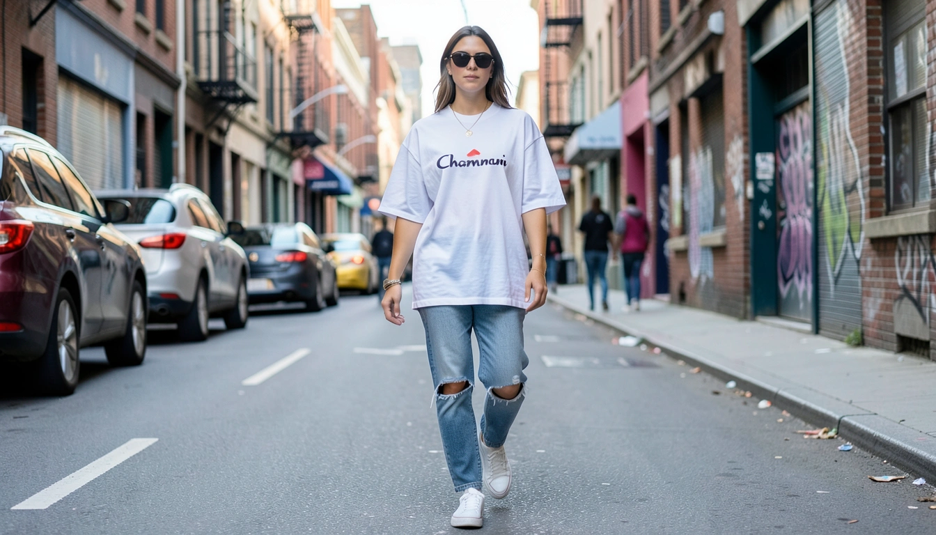 내 몸에 착붙! 챔피온 반팔티 소재와 핏, 디자인 완벽 분석 🧐