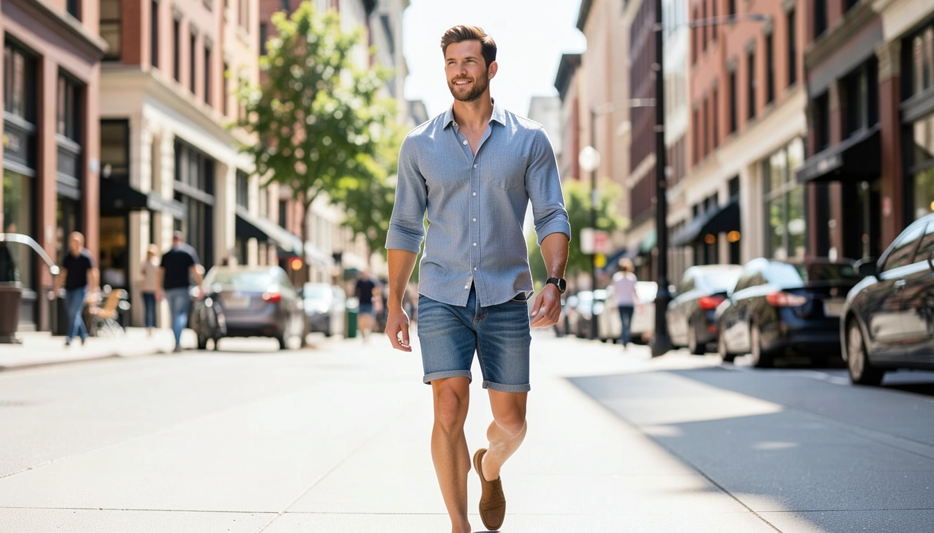 체형별/상황별 남자 데님 반바지 코디, '이것'만 알면 끝!