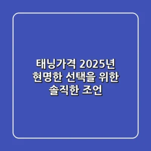 태닝가격, 2025년 현명한 선택을 위한 솔직한 조언